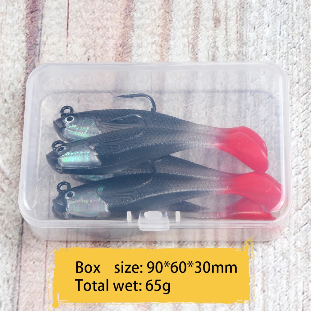 5pcs/lot Fishing Lures 80mm 9.5g Soft Lure Wobblers, Swimbait for Sea Bass, Carp, Pike Fishing