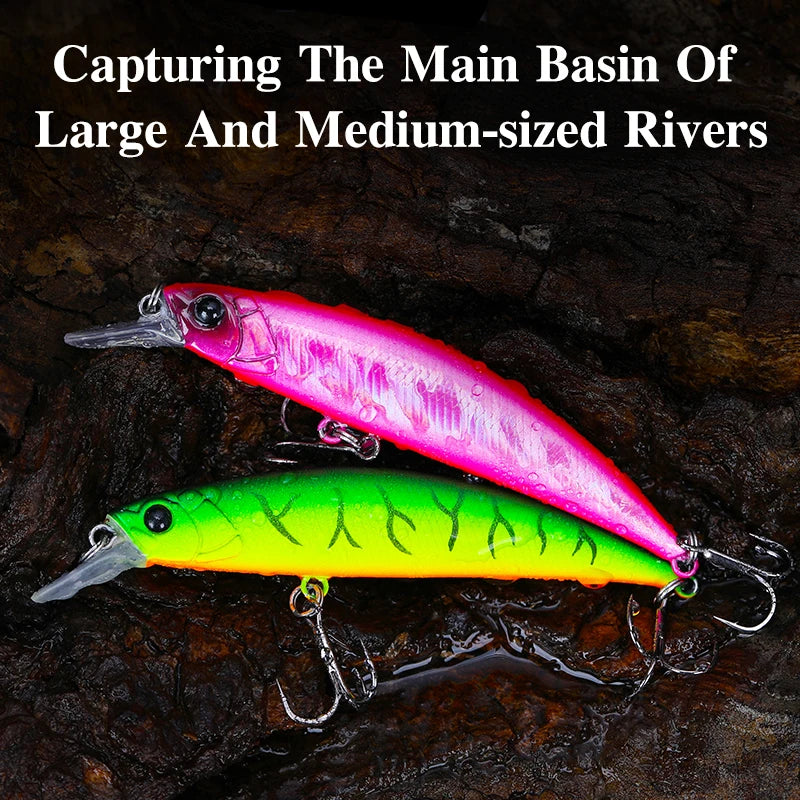 TSURINOYA 80S 12g Sinking Minnow Fishing Lure DW96 8cm Large Trout Pike Rockfish Hard Bait Jerkbait Freshwater Saltwater Wobbler
