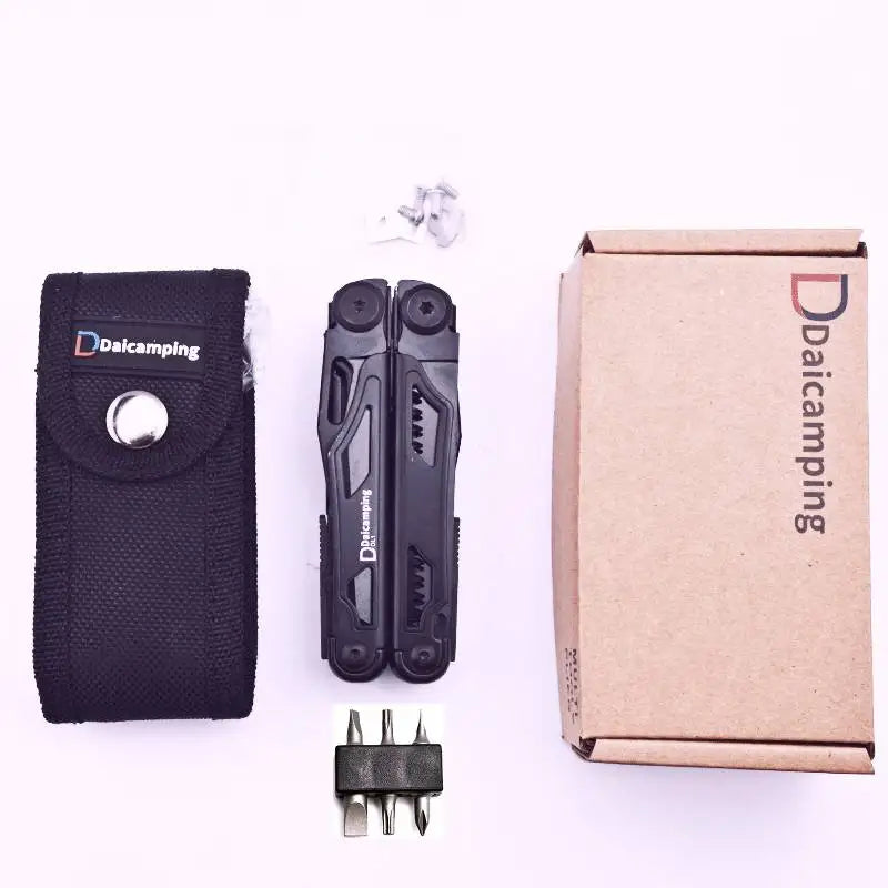 Daicamping DL1B Extra Cutter Scissors Saw Clamp Multi Tools / Clip Pliers Multifunctional Foldable EDC Folding Knife