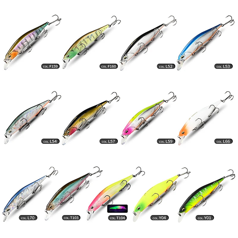 MEREDITH 110SP 17g Suspending Minnow Fishing Lures Saltwater Freshwater Long Casting, Jerkbait