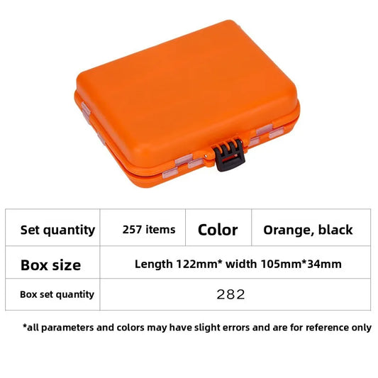 257pcs Fishing Accessories Kit, Complete  Set with Hooks, Perfect for Sea & Shore , Bass Fishing, Professional Fishing Tackle