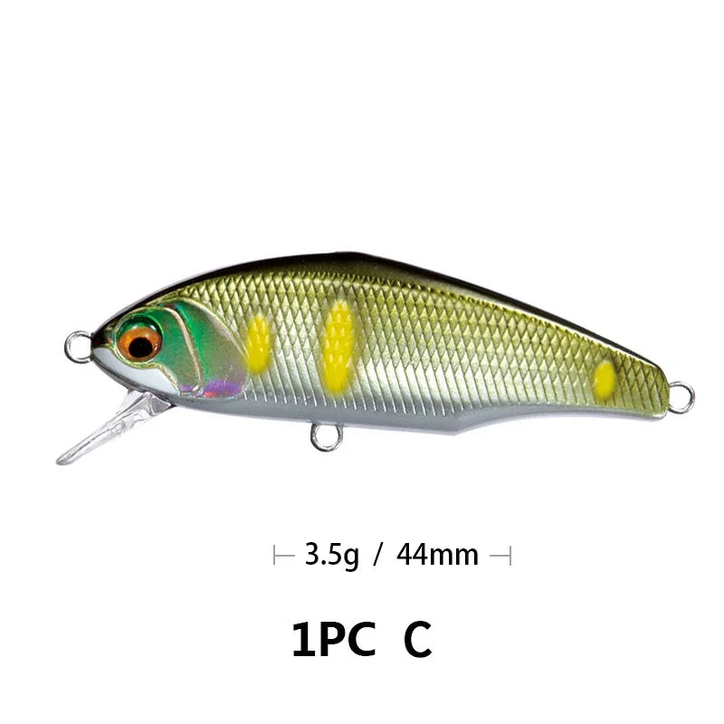 New 44mm, 3.5g Smith Sinking Minnow Fishing Lures , Artificial Jerkbaits - Bass, Trout, Walleye, Pike Fishing