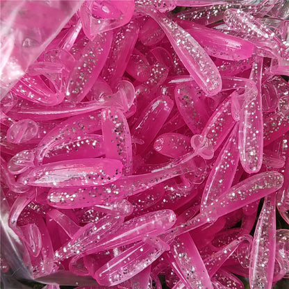MUKUN 10PCS Micro Soft Paddletails 3.5cm 4cm 5cm for Bass, Pike, Trout, Walleye, Panfish --PERCH KILLER
