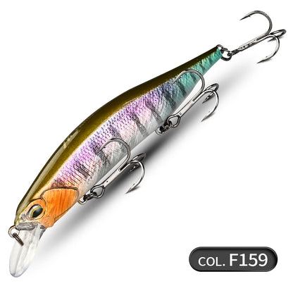 MEREDITH 110SP 17g Suspending Minnow Fishing Lures Saltwater Freshwater Long Casting, Jerkbait