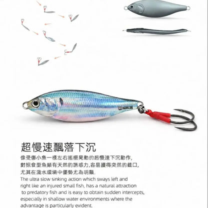 Metal Jig Bait Spinner Sinking 3D Eye Color Laser Spinning Gear Luring Cast Fishing Tackle Blade Hook Pesca VIB Lure