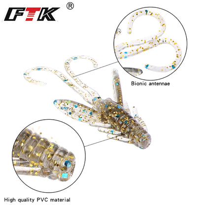 FTK Fishing Lure 20 pcs Soft Creature Baits- good for Texas Rigging or Jig Trailer
