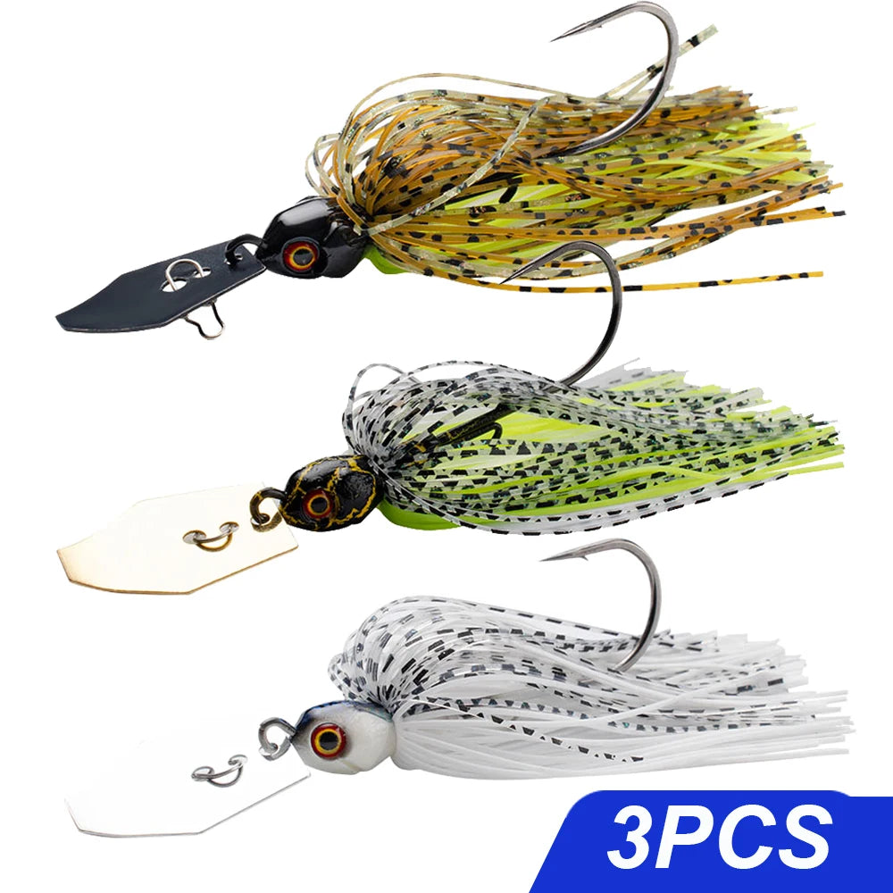 Chatter-Bait 7g/9g/12g/14g/21g  Bladed Jig Kit- For Bass, Walleye, Trout, Pike, Perch