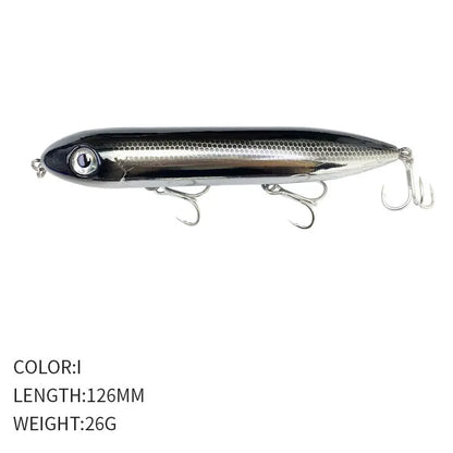 126MM 26G Pencil Fishing Lures Floating  Top Water Artificial Bait 126F Walk The Dog!