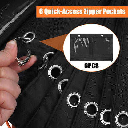 Tackle Bag, Waterproof Soft Plastic Bait Storage Bag for Saltwater Freshwater, Lure Bag , Fishing Tackle Organizer