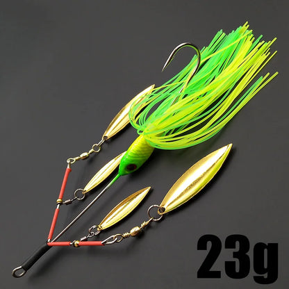 Lunker Spinner Baits! 23g Noisy, Willow Blade, Tandem Spin--Bass, Trout, Perch, Pike & other Predators