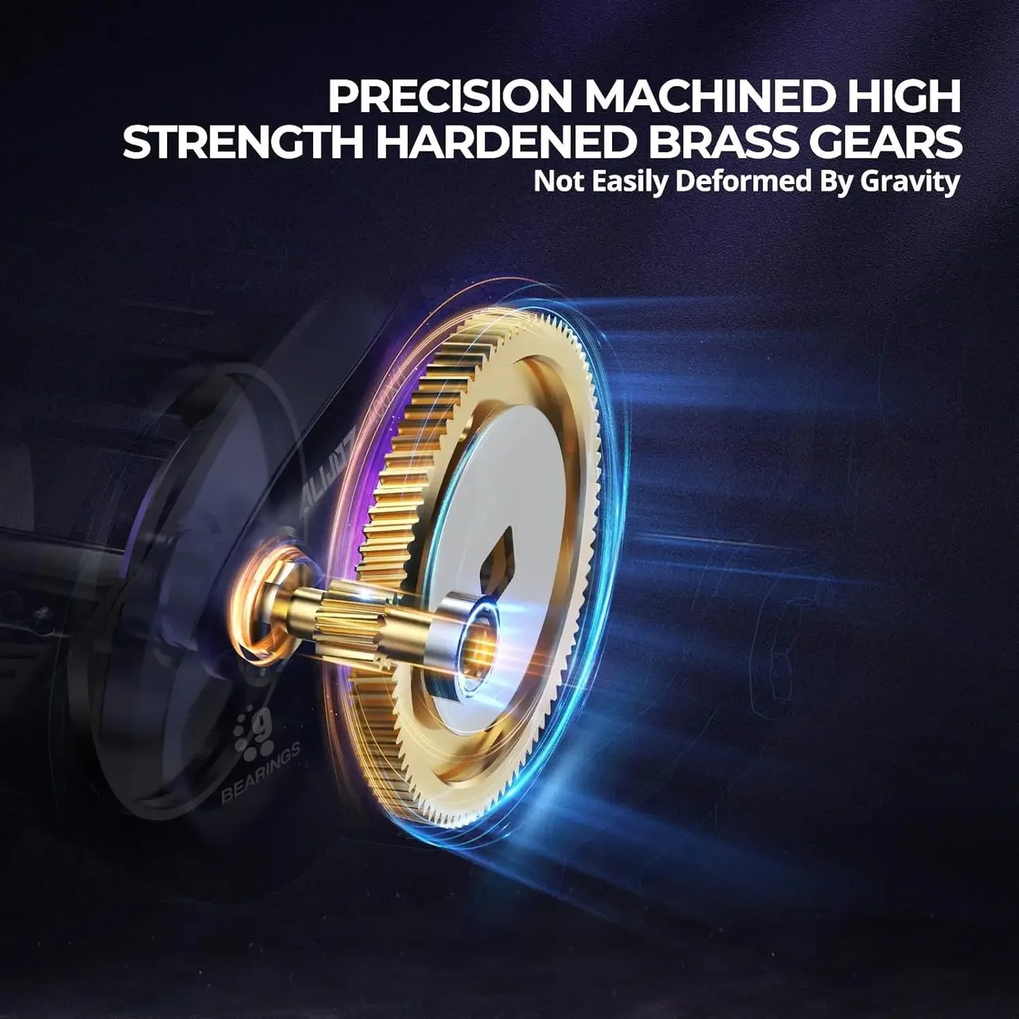 Alijoz 400 Baitcaster Fishing Reel, 38Lbs Max Drag Aluminum Alloy Frame Baitcasting Reel, Available in 6.6:1/8.1:1 Gear Ratio