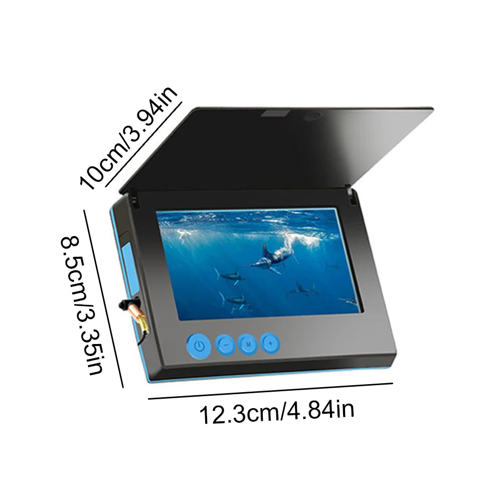 4.3/5 Inch HD Underwater Fishing Camera with 220° Wide View Ice Fishing Fish Finder Camera for Ice, Lake, Sea, Boat, Kayak Fishing