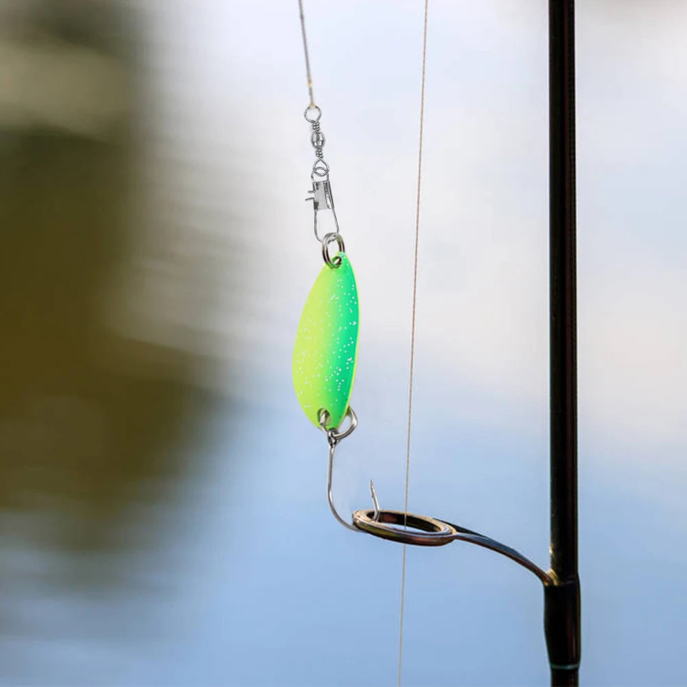 12Pcs  Spoon  Trout Bait with Single Hook  for Freshwater- Saltwater