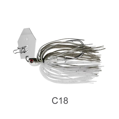 Noeby Chatterbait 10.5g 14g 21g 28g 35g Bladed Jig with Needle Stinger Hook, for Bass, Pike and ALL PREDATORS