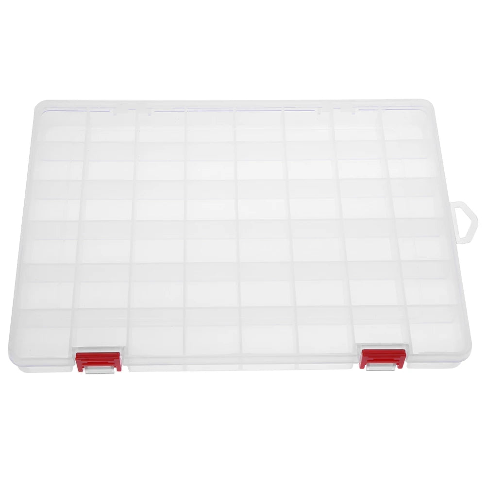 10/15/24/48 Grids Compartment Fishing Tackle Box  Fishing Lure Bait Hook Organizer