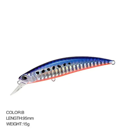 9.5cm 15g SPEARHEAD RYUKI 95S Long Cast, Sinking, Jerkbait