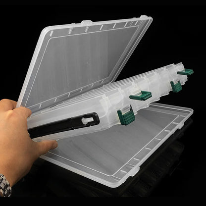 14 Grid Fishing Lure Box Large Capacity Double Sided Fishing Storage Case Portable  for  Lures
