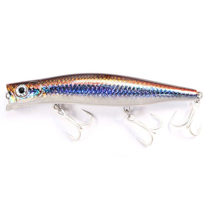 B&U Floating Popper, Long Casting, Saltwater Sea Bass, Pike Fishing/ 3D Printing-Topwater for TUNA, DORADO/MAHI, REDFISH, KINGFISH, SNAPPER, JACKS & OTHER PELAGIC SPECIES