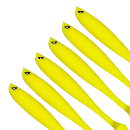 6Pcs Fishing Pike Bait 9cm Artificial Soft Bait Multifunctional Fishing Predator Lure for Saltwater Freshwater