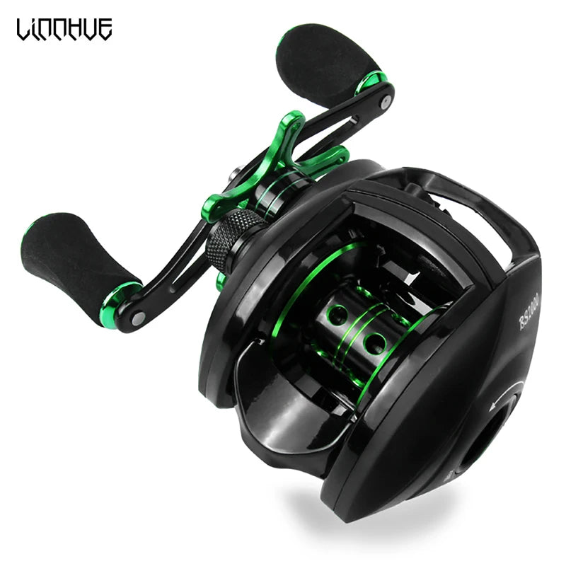 LINNHUE Best Baitcasting Reel BS2000 8.1:1 High Speed, with Spare Spool, Saltwater- Freshwater