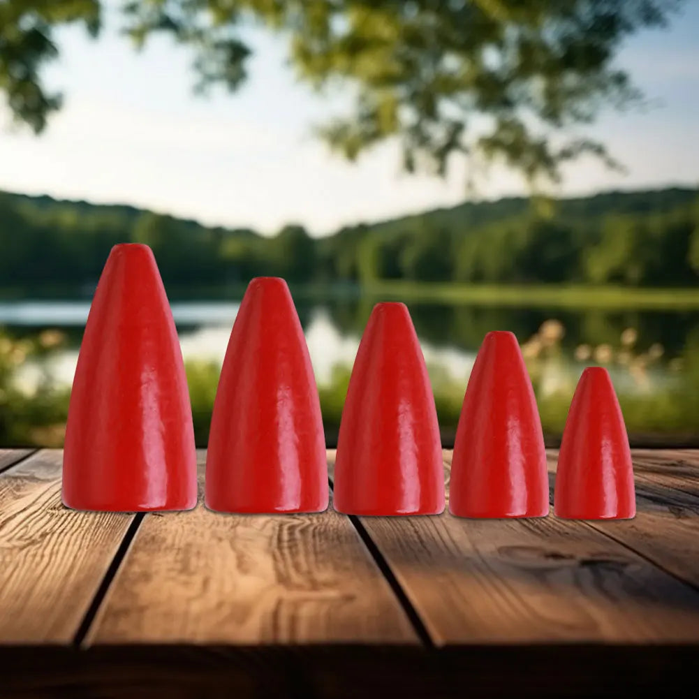 50PCs Bullet Fishing Sinkers, Worm Weights, Slip Fishing Gear Set for Bass Fishing, FOR TEXAS RIGGING