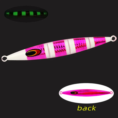 30g/60g/100g/150g/200g Fast Sinking Jigging Lure- Laser Coating- Luminous Jig for Trolling/ Jigging-TUNA, WAHOO ,MAHI/DORADO, KINGFISH, AMBERJACK, &ALL BOTTOM FEEDERS