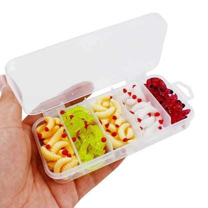 Soft Grub Finesse Tackle Kit Professional Weighted For Freshwater Saltwater 125 pcs/box--PANFISH & TROUT !