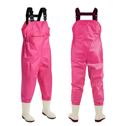 Ghosthorn Chest Waders for Kids Waterproof Youth Waders for Hunting Fishing Waders with Boots nylon Waders for Children