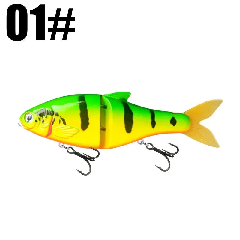 125mm 37.5g Glide Bait/ Jointed Swimbait- For Big BASS, PIKE, MUSKY, STRIPER, SHEEFISH, SNOOK, REDS, TARPON & other INSHORE SPECIES