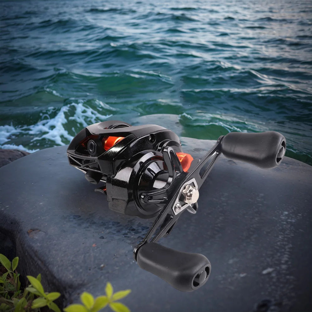 Baitcasting Reel Magnetic Brake System Baitcasting Fishing Reel Right Left Hand High Speed Fishing Reel for Fresh, Saltwater