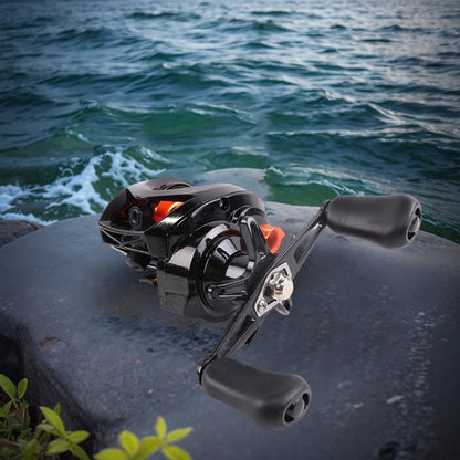 Baitcasting Reel Magnetic Brake System Baitcasting Fishing Reel Right Left Hand High Speed Fishing Reel for Fresh, Saltwater