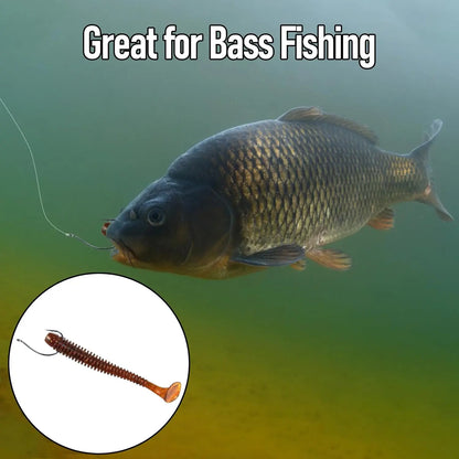 FishTrip 50-200pcs Drop Shot Hooks for Bass Fishing, High Carbon Steel- Wacky Hook
