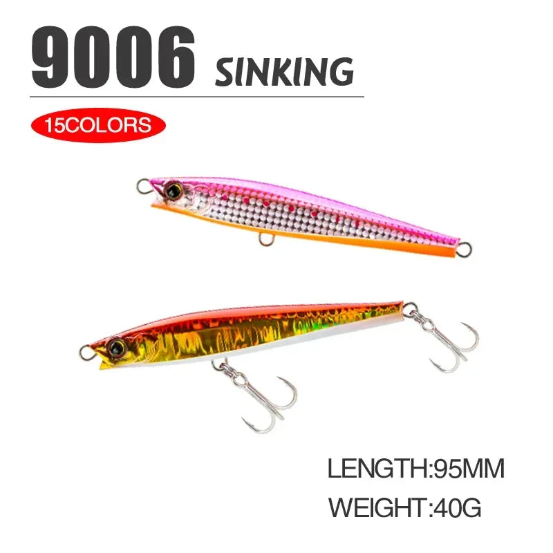 9.5cm 15g SPEARHEAD RYUKI 95S Long Cast, Sinking, Jerkbait