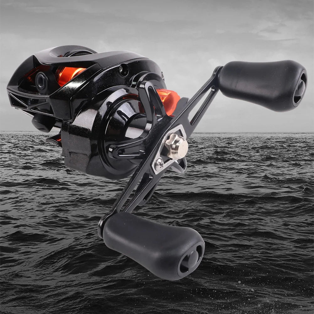 Baitcasting Reel Magnetic Brake System Baitcasting Fishing Reel Right Left Hand High Speed Fishing Reel for Fresh, Saltwater