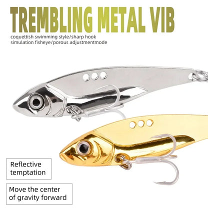 3PCS BLADE-BAIT, Metal Jig - 7g-25g VIB- Sinking/  Pesca, Pike, Carp, Sea Fishing, and ALL Freshwater Species Lure