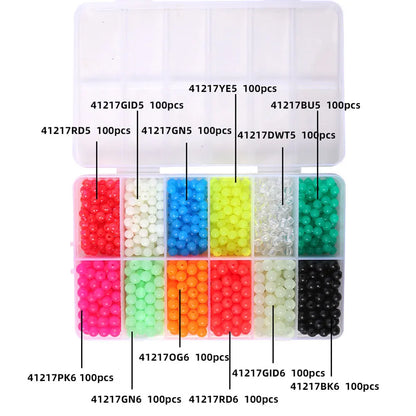 1200pcs Luminous Fishing Beads- Nightlight Blocking Beads- Fishing Space Beans
