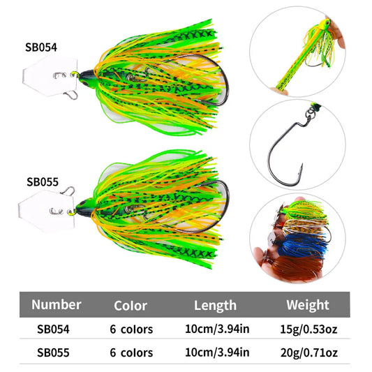 Chatterbaits- 20g 15g /12 Different Choices- GREAT FOR BASS, PIKE, WALLEYE & OTHER PREDATOR SPECIES