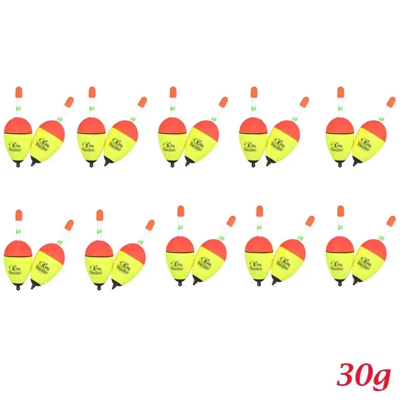 2/20/40pcs Fishing Tackle Luminous Fishing Buoyancy Float, Foam Float Bobber