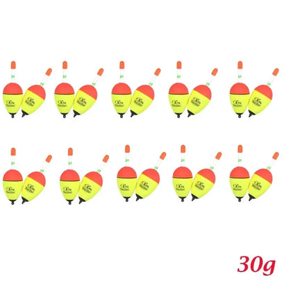 2/20/40pcs Fishing Tackle Luminous Fishing Buoyancy Float, Foam Float Bobber