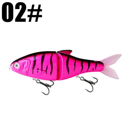 125mm 37.5g Glide Bait/ Jointed Swimbait- For Big BASS, PIKE, MUSKY, STRIPER, SHEEFISH, SNOOK, REDS, TARPON & other INSHORE SPECIES