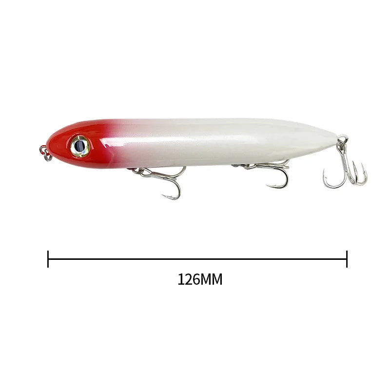 126MM 26G Pencil Fishing Lures Floating  Top Water Artificial Bait 126F Walk The Dog!