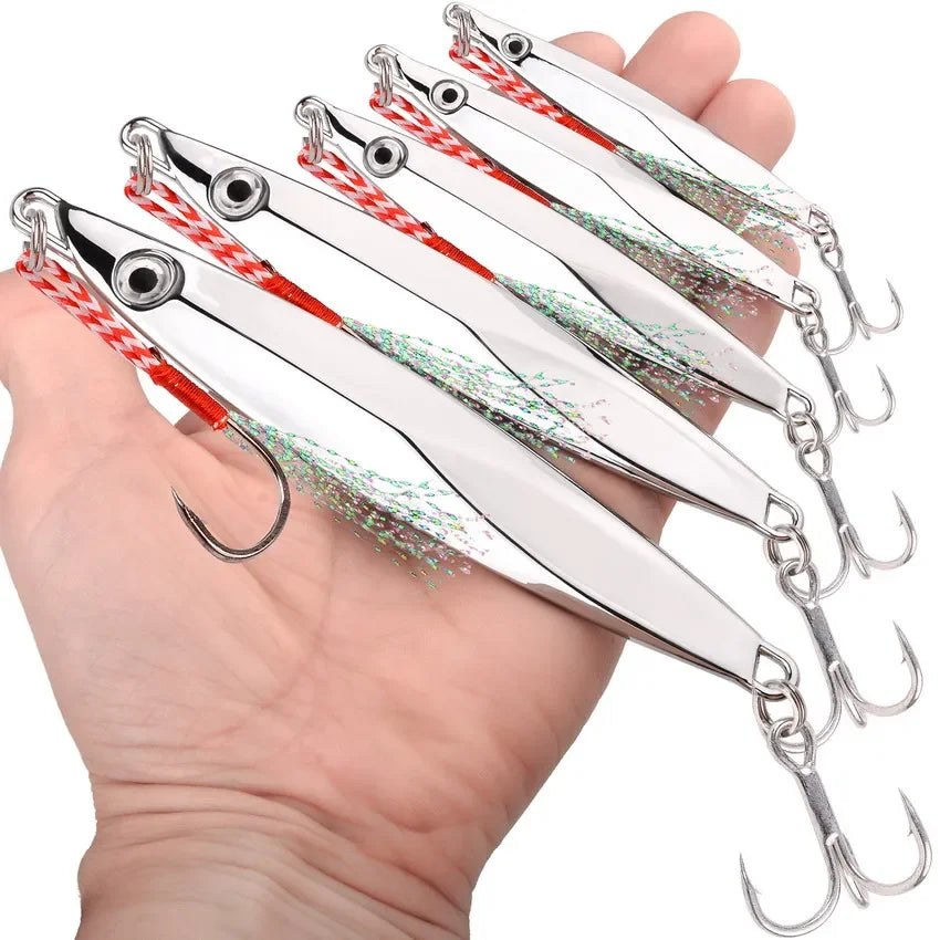 1pcs 40g 30g 20g 15g 10g  Jigging, Saltwater Lures- Practical Tackle