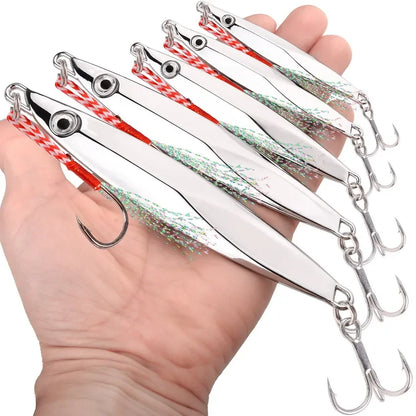 1pcs 40g 30g 20g 15g 10g  Jigging, Saltwater Lures- Practical Tackle