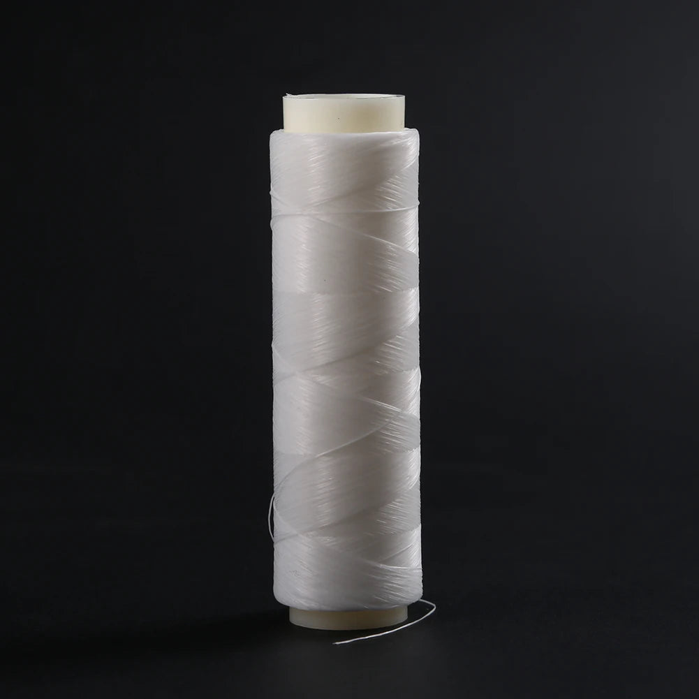 200m Nylon Bait Elastic Thread, Lightweight ,White Invisible  Line, Strong Wear-Resistant