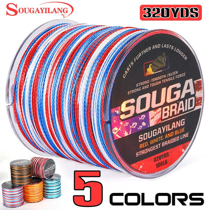 Sougayilang 4 Strand Braided Fishing Line 300M Multifilament  Japanese Braided Fishing line