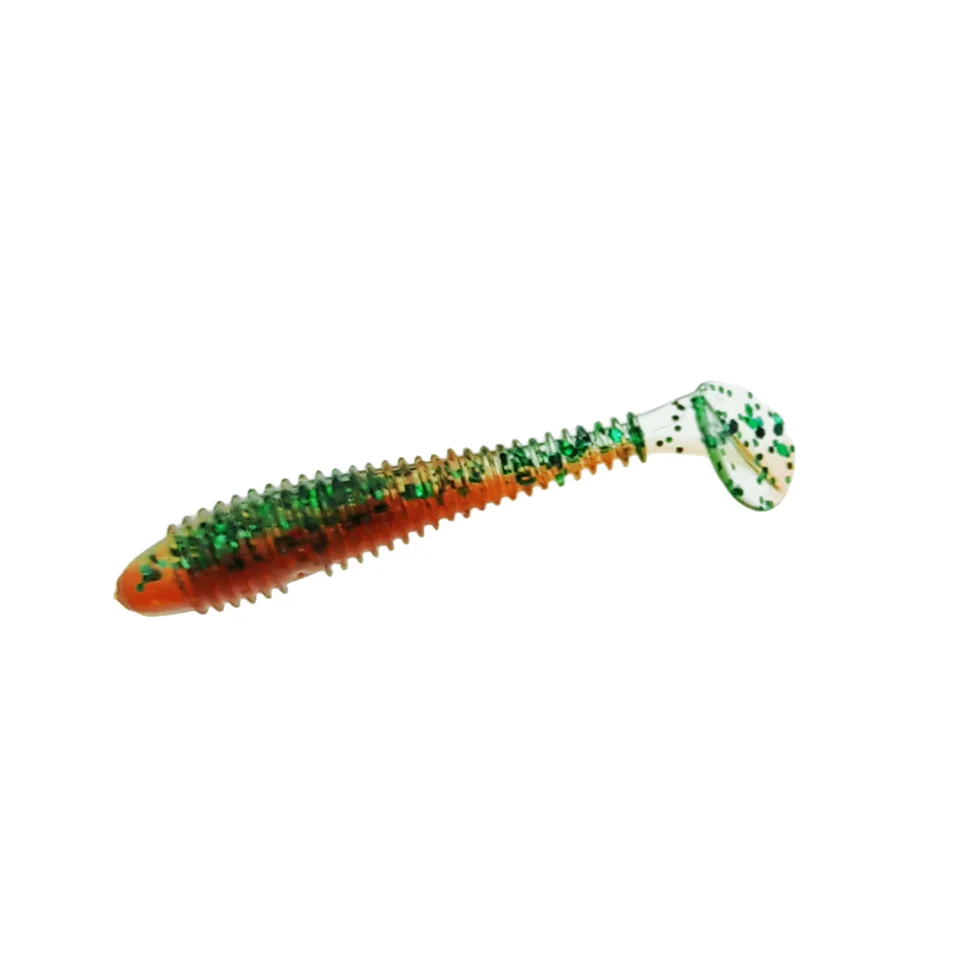 MUKUN 10PCS Micro Soft Paddletails 3.5cm 4cm 5cm for Bass, Pike, Trout, Walleye, Panfish --PERCH KILLER
