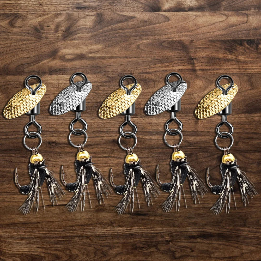 5Pcs River and Lake Spinners-- Trout and Panfish !