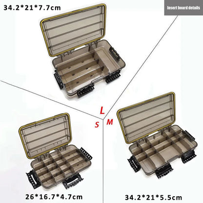 Large-Capacity Waterproof Tackle Box / Multiple Compartments