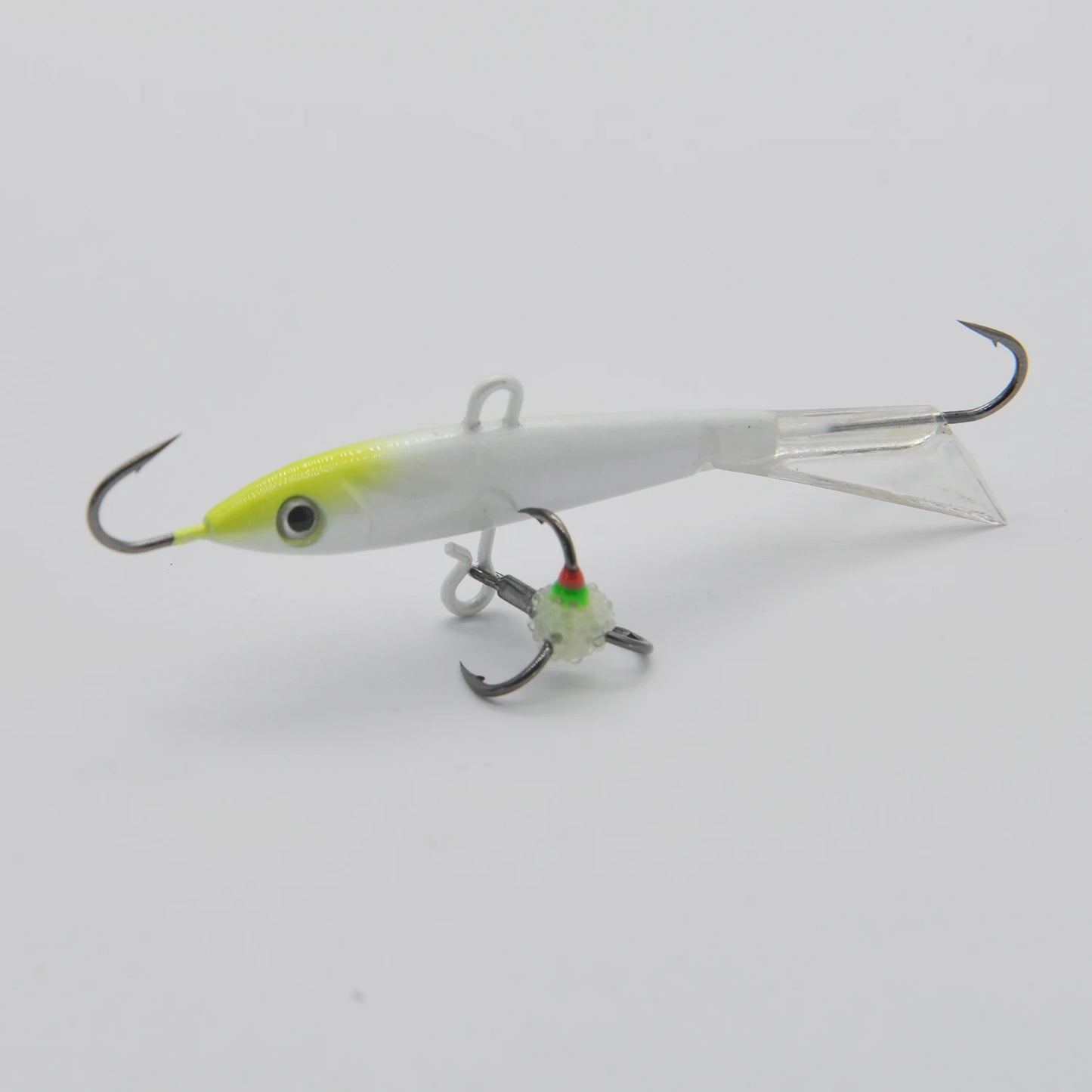 Ice Fishing Lures with Glide Tail Wings , Jigs for Bass, Perch, Walleye, Pike, Bluegill- Vertical Jigs