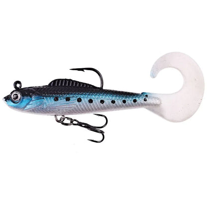 6PCS  Soft Silicone Bait For Sea Bass, Pike ,Carp- Swimbait2027